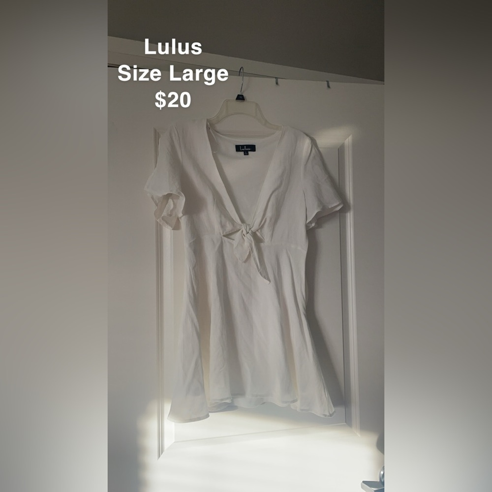 Lulus White Dress Size Large